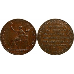 France 2 Sols 1791