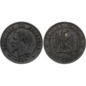 France 2 Centimes 1855 BB