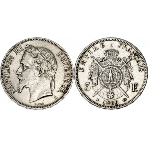 France 5 Francs 1869 A