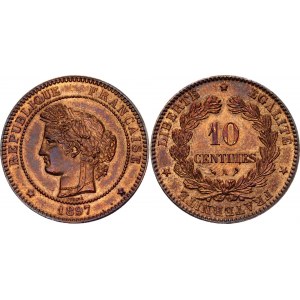 France 10 Centimes 1897 A