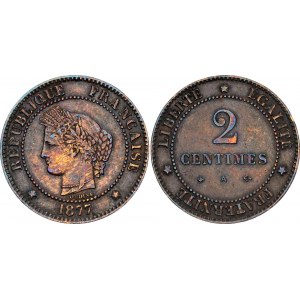 France 2 Centimes 1877 A