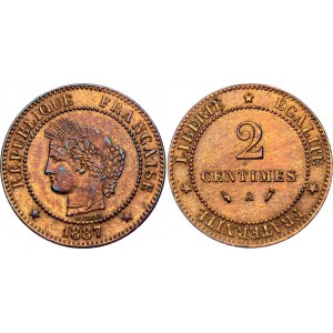 France 2 Centimes 1887 A