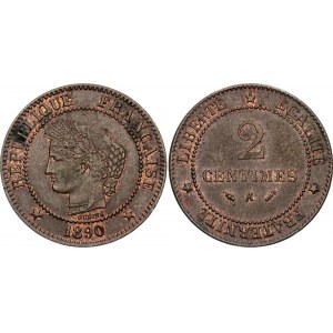 France 2 Centimes 1890 A