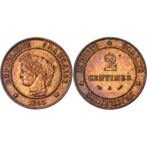 France 2 Centimes 1895 A