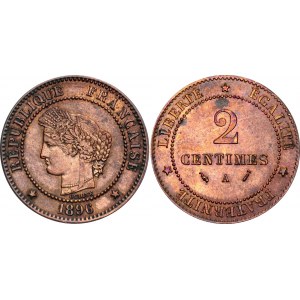 France 2 Centimes 1896 A