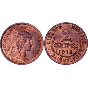 France 2 Centimes 1913