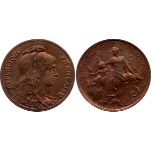 France 5 Centimes 1898