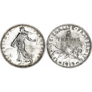 France 2 Franc 1919 A
