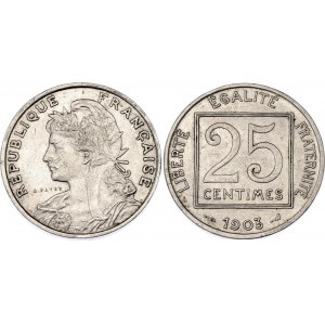 France 25 Centimes 1903