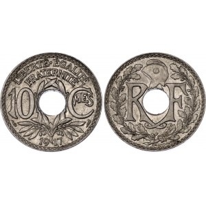 France 10 Centimes 1917
