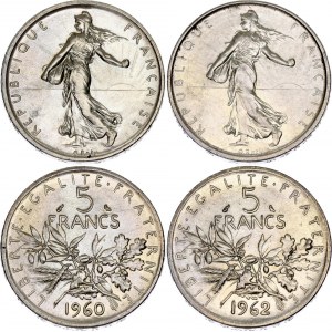 France 2 x 5 Francs 1960 - 1962