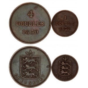 Guernsey 1 & 4 Doubles 1830