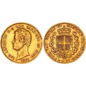 Italian States Sardinia 20 Lire 1841 P