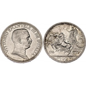 Italy 2 Lire 1916 R