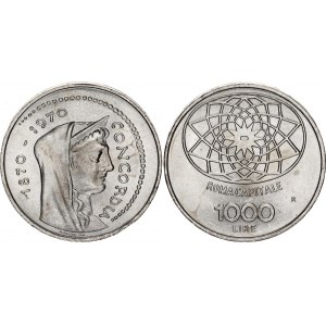 Italy 1000 Lire 1970 R