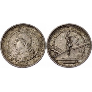 San Marino 5 Lire 1935 R