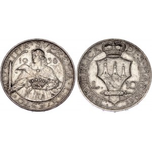 San Marino 10 Lire 1938 R