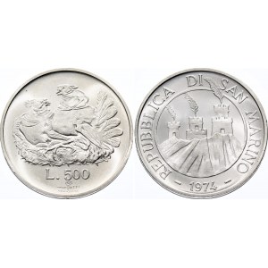 San Marino 500 Lire 1974