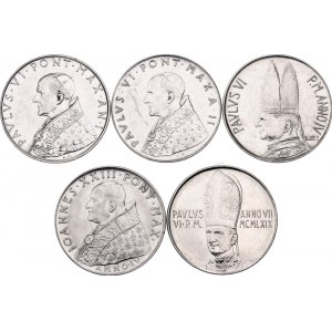 Vatican 5 x 100 Lire 1962 - 1969