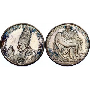 Vatican Silver Medal Michelangelo la Pieta 20th Century