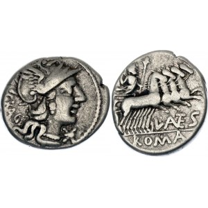 Roman Republic Denarius 136 BC L. Antestius Gragulus