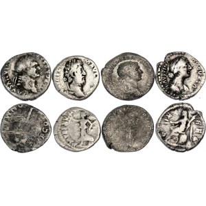 Roman Empire Lot of 4 Coins 82 - 200 AD