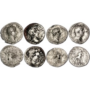 Roman Empire Lot of 4 Coins 82 - 200 AD