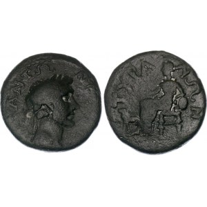Roman Empire Antoninus Pius Tetrassarion 138 - 161 AD Tyra (Black Sea) Mint