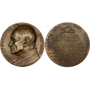 Czechoslovakia Bronze Medal 100 Years Union of Czech Doctors in Prague 1962