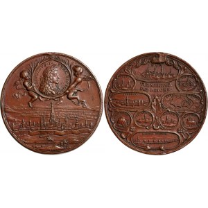 Austria Commemorative Copper Medal Siege of Vienna and Imperial Victories 1686