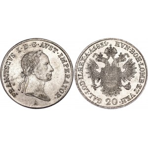 Austria 20 Kreuzer 1831 A