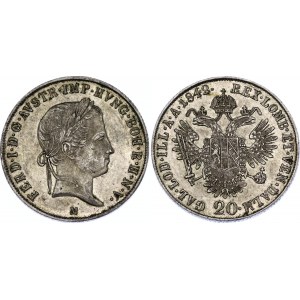 Austria 20 Kreuzer 1842 M