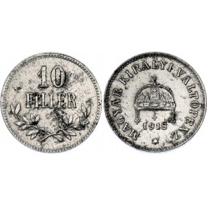 Hungary 10 Filler 1918 KB