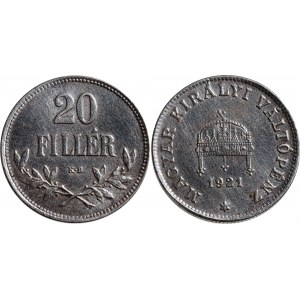 Hungary 20 Filler 1921 KB