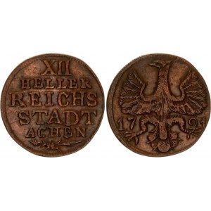 German States Aachen 12 Heller 1791