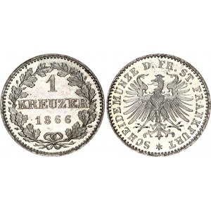 German States Frankfurt 1 Kreuzer 1866