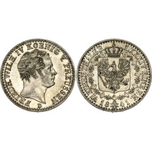 German States Prussia 1/6 Taler 1841 D
