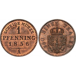 German States Prussia 1 Pfenning 1856 A