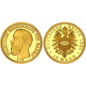 Germany - Empire Baden 10 Mark 1880 G (2006) Collectors Copy