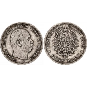 Germany - Empire Prussia 5 Mark 1875 B