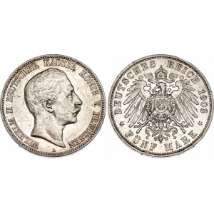 Germany - Empire Prussia 5 Mark 1903 A