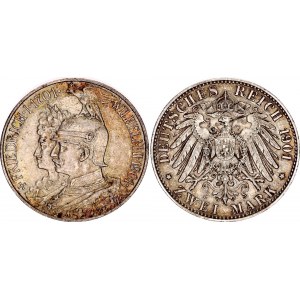 Germany - Empire Prussia 2 Mark 1901 A