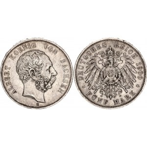 Germany - Empire Saxony-Albertine 5 Mark 1900 E