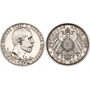 Germany - Empire Schwarzburg-Sondershausen 2 Mark 1905