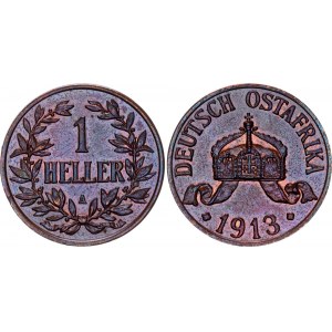 German East Africa 1 Heller 1913 A