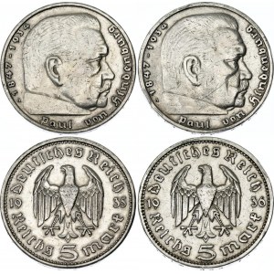 Germany - Third Reich 2 x 2 Reichsmark 1935 - 1936 A