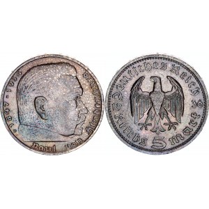 Germany - Third Reich 5 Reichsmark 1936 D
