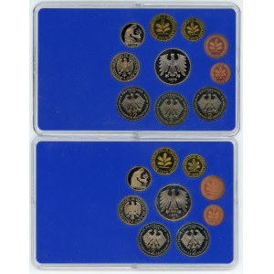 Germany - FRG Proof Set of 9 Coins & Proof Set of 10 Coins 1978 - 1979 D & F