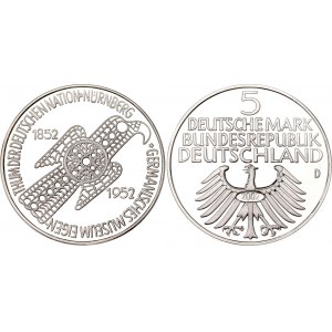 Germany - FRG 5 Deutsche Mark 1952 (2002) D Collectors Copy