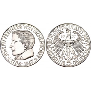 Germany - FRG 5 Deutsche Mark 1957 (2002) J Collectors Copy